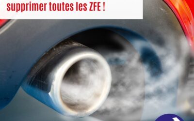 📰 Proposition de loi visant à supprimer totalement les Zones à Faibles Emissions (ZFE)